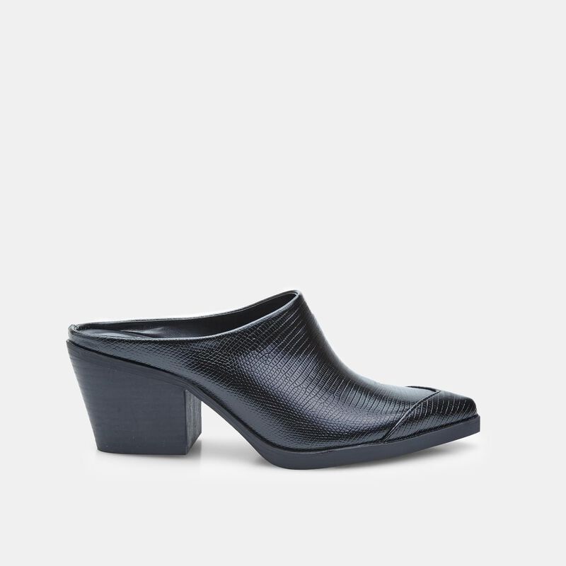 BATA damskie pantofle na obcasie typu western