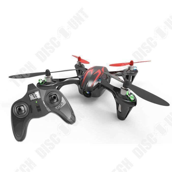 Dron profesional TD® de alta resolución con luz nocturna LED, FPV X4, 7 minutos de tiempo de vuelo, vídeo, control remoto integrado, blanco.