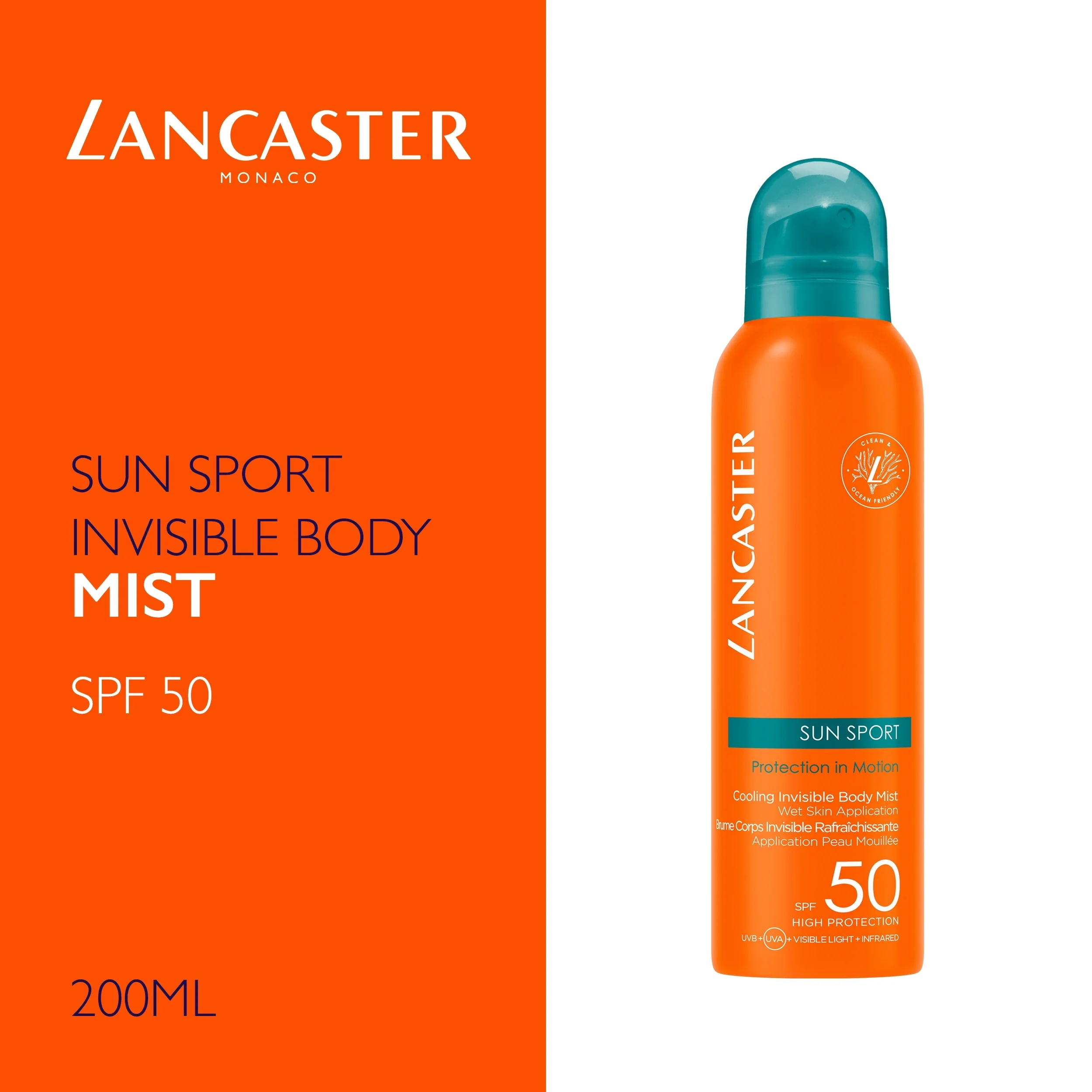 Sun Sport Cooling Invisible Body Mist SPF50 - Spray solare corpo alta prot.