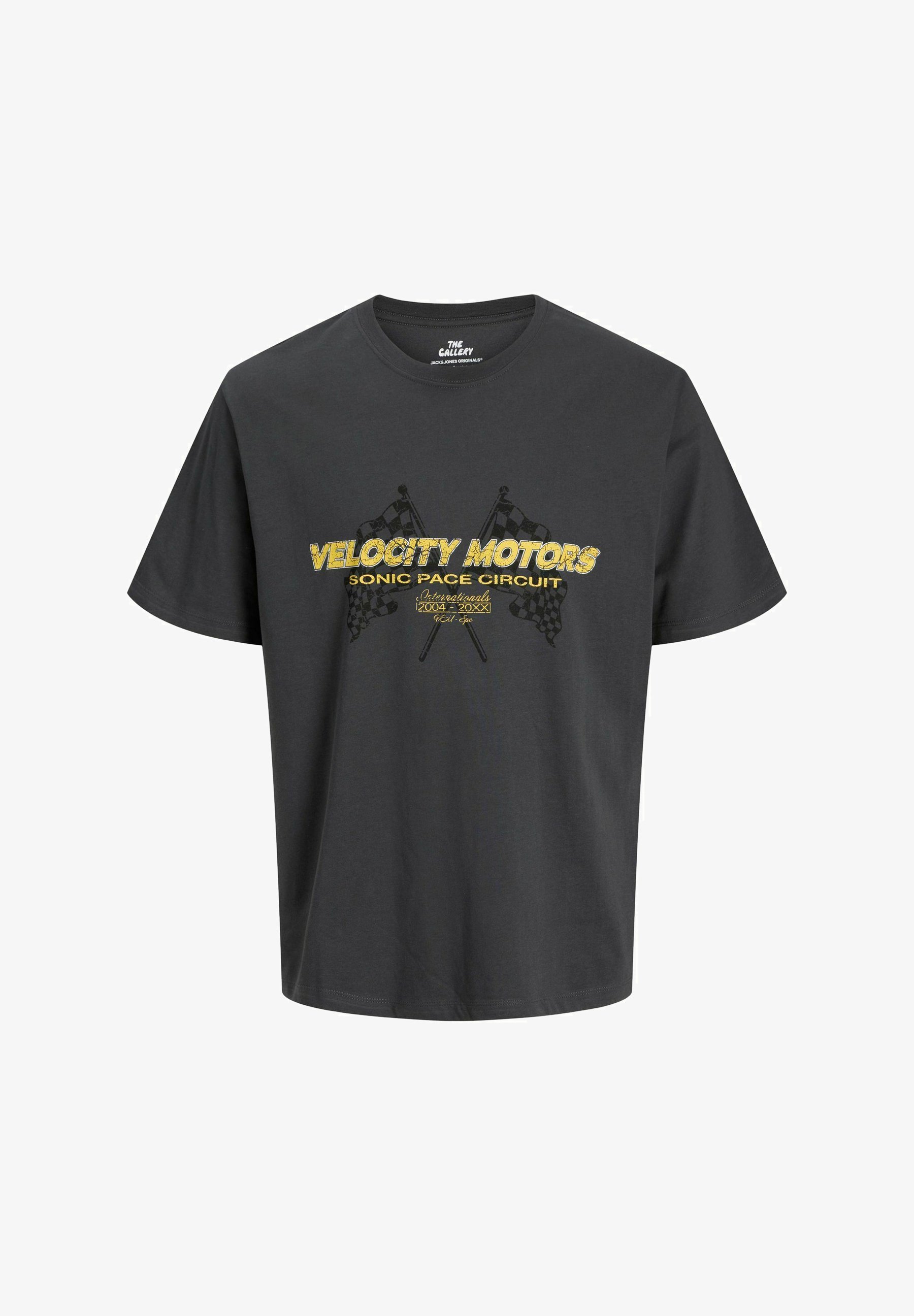 Jack & Jones JORFORMULA GALLERY T-Shirt – Bedrucktes T-Shirt – Asphalt