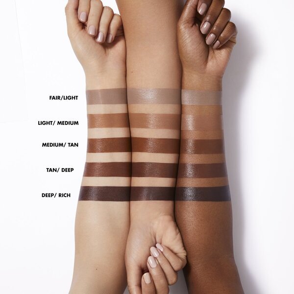 „elf Halo Glow Contour“ vidutinio/įdegio makiažo pagrindas, 10 ml