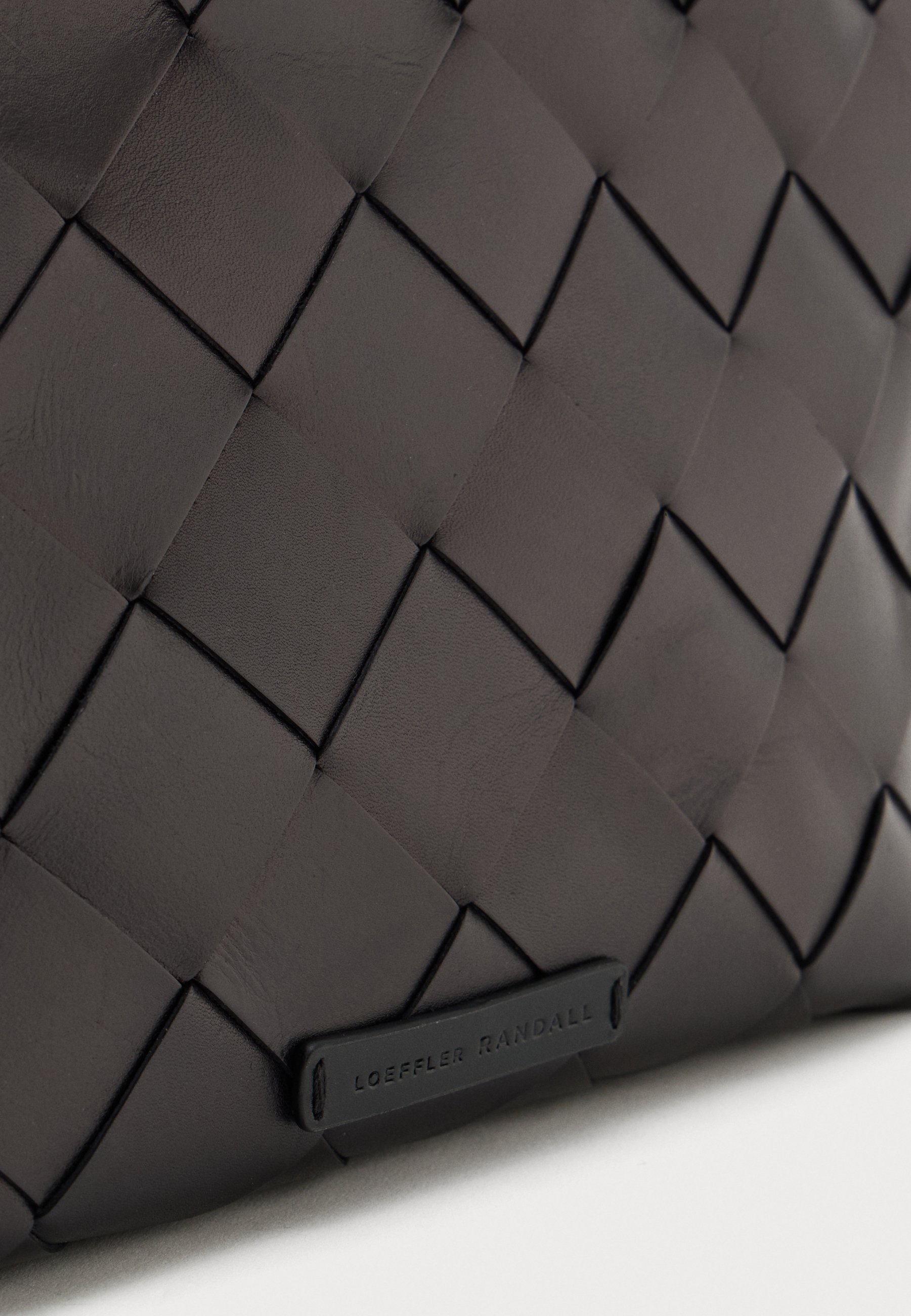 Loeffler Randall WIDE SQUARE WOVEN - Clutch - zwart