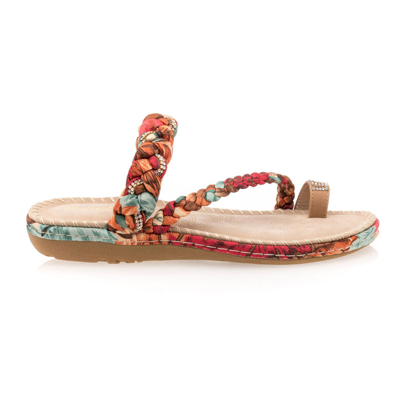 Chanclas/sandalias de dedo multicolor para mujer