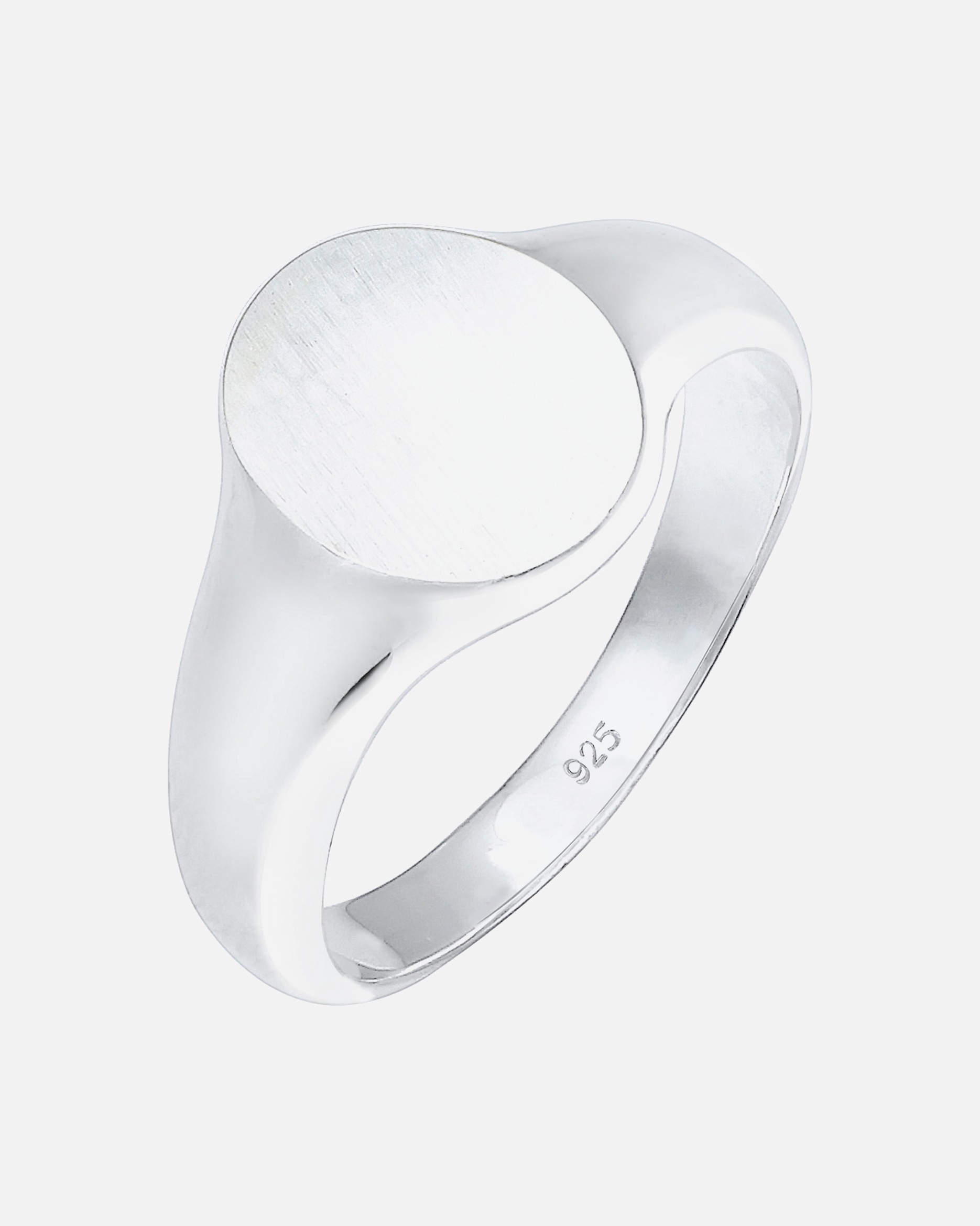 KUZZOI Chevalière Basic Minimal Robuste Massif Bague Homme - (925/1000) Argent