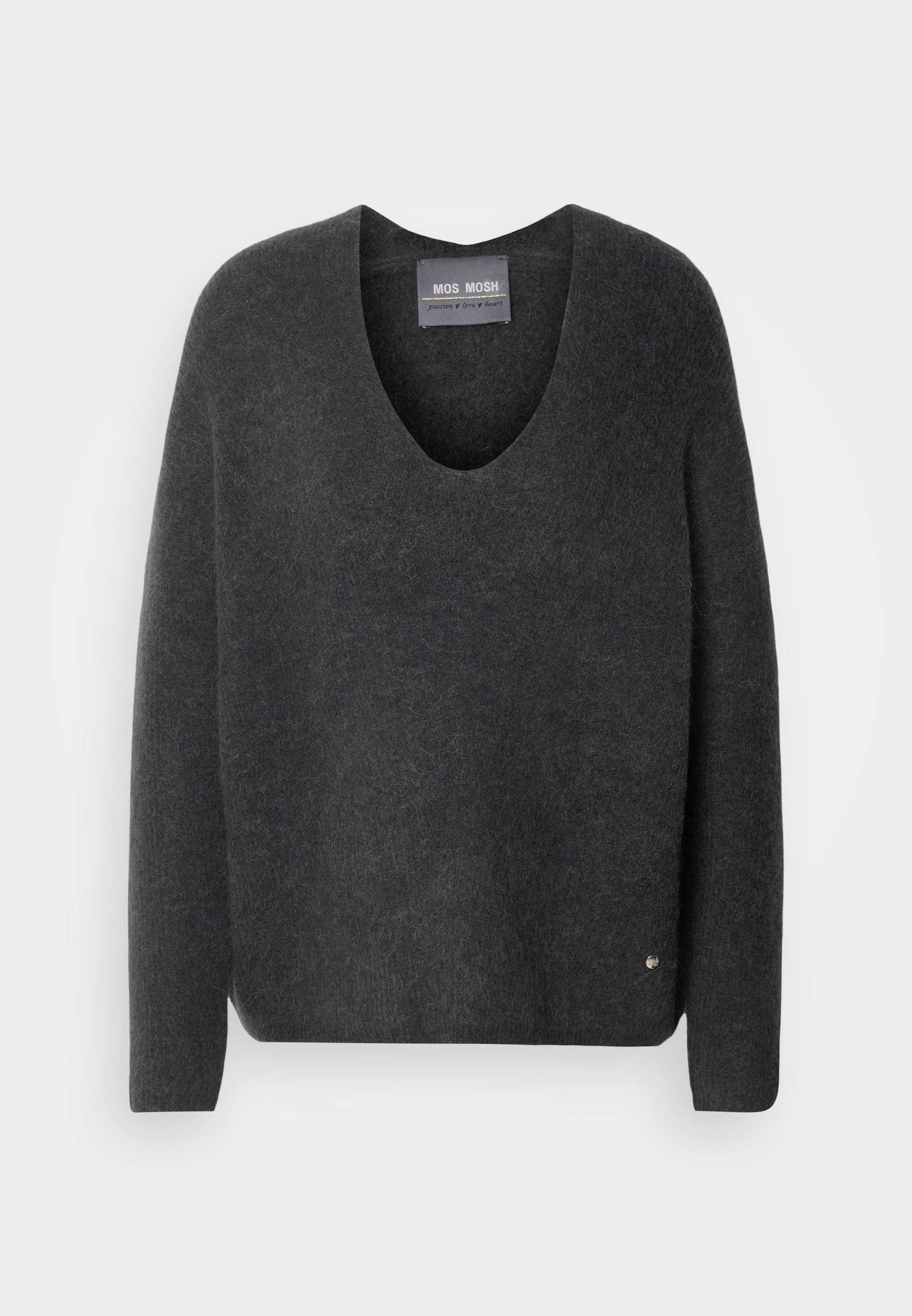 Mos Mosh THORA V-NECK - Jumper - phantom