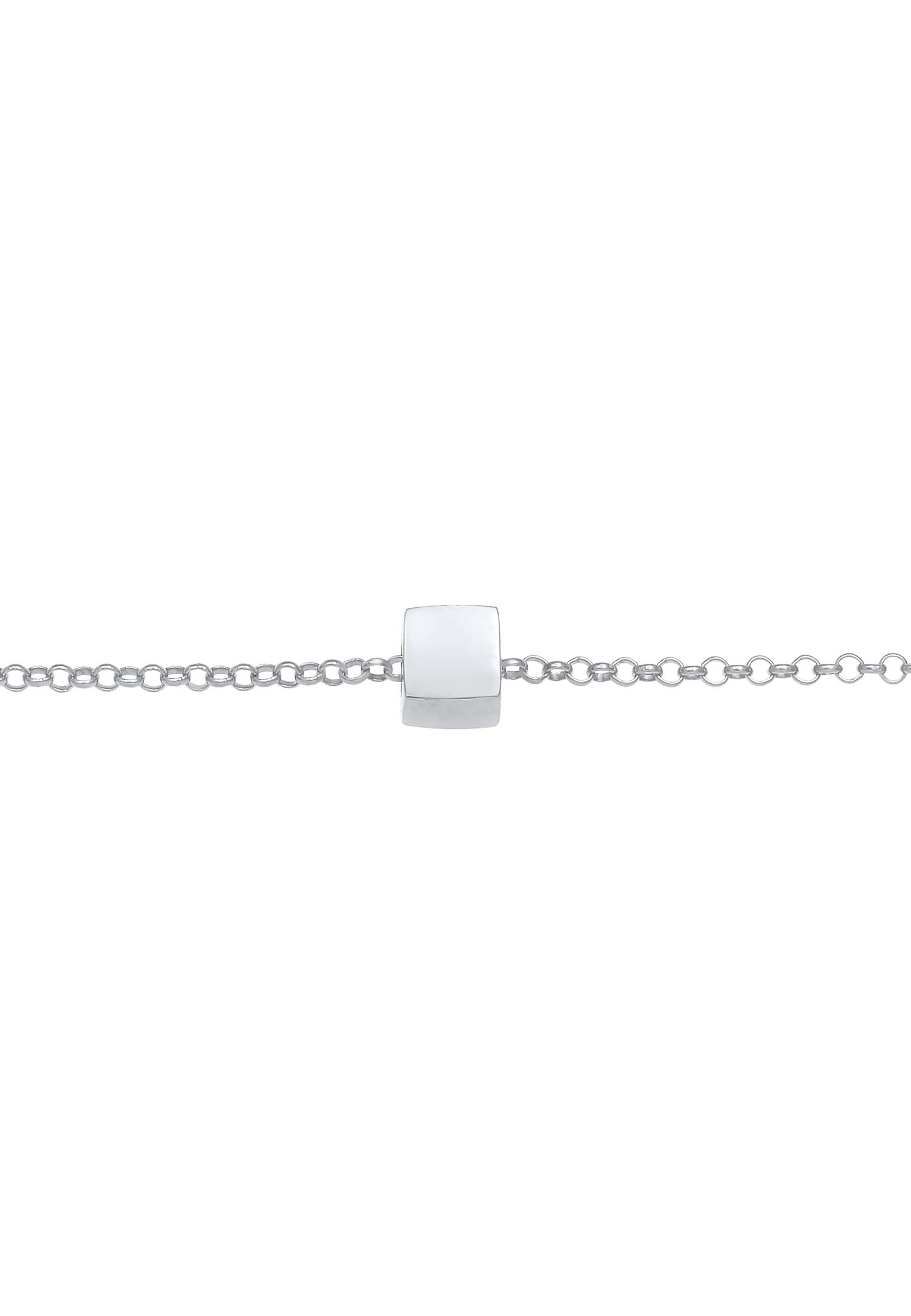 Elli Pendentif cube Choker pour dames Geo Look Trend Blogger en argent sterling 925