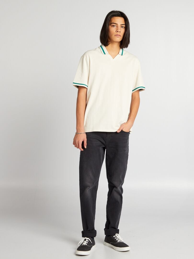 Slim Fit 5-zakken spijkerbroek - Zwart