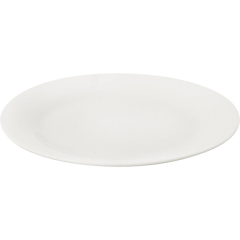 Kökstallrik ø 27 cm vit porslin