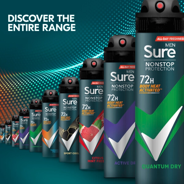 Sure Men antiperspirant deodorant aerosol nonstop termo 250ml