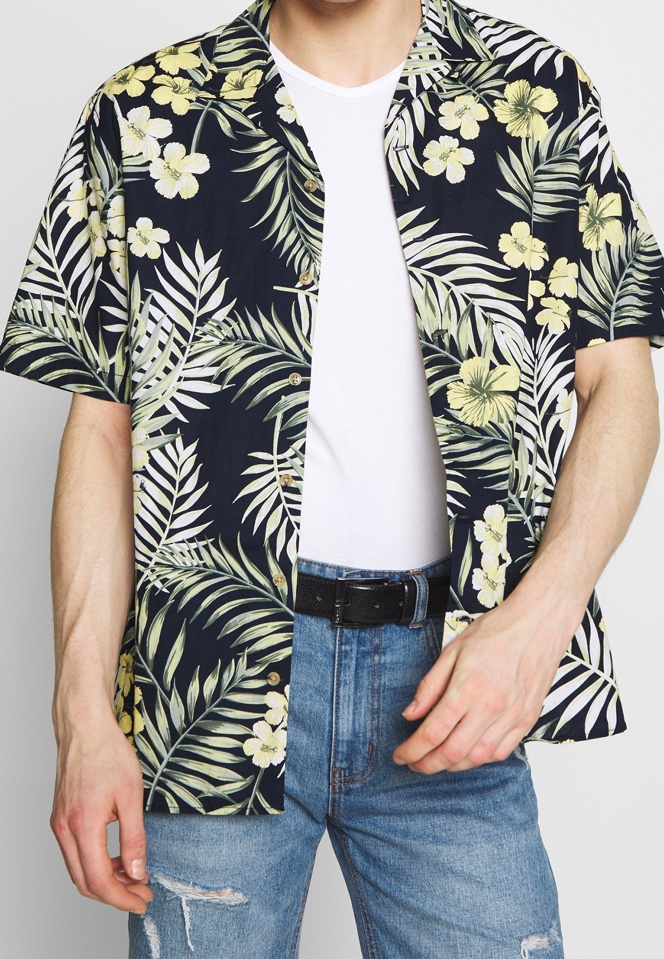 Jack & Jones overhemd - gemêleerd blauw