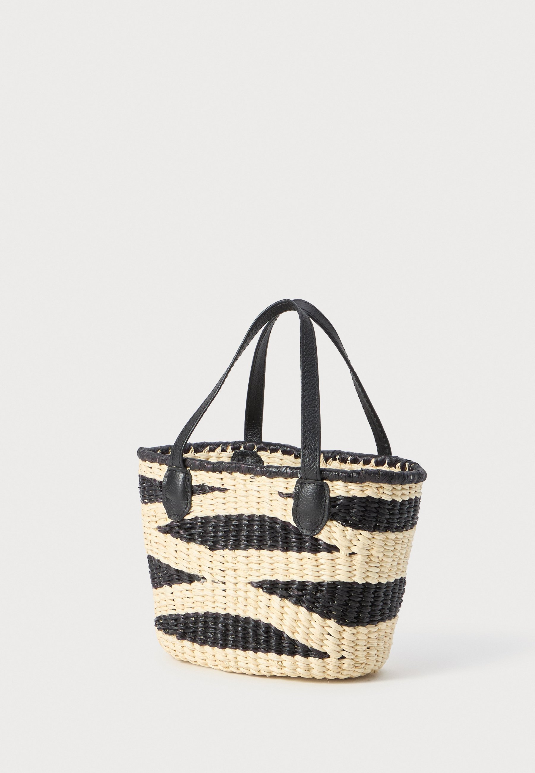 Sensi Studio ZEBRA MINI HANDTAS - Handtas - naturel/zwart