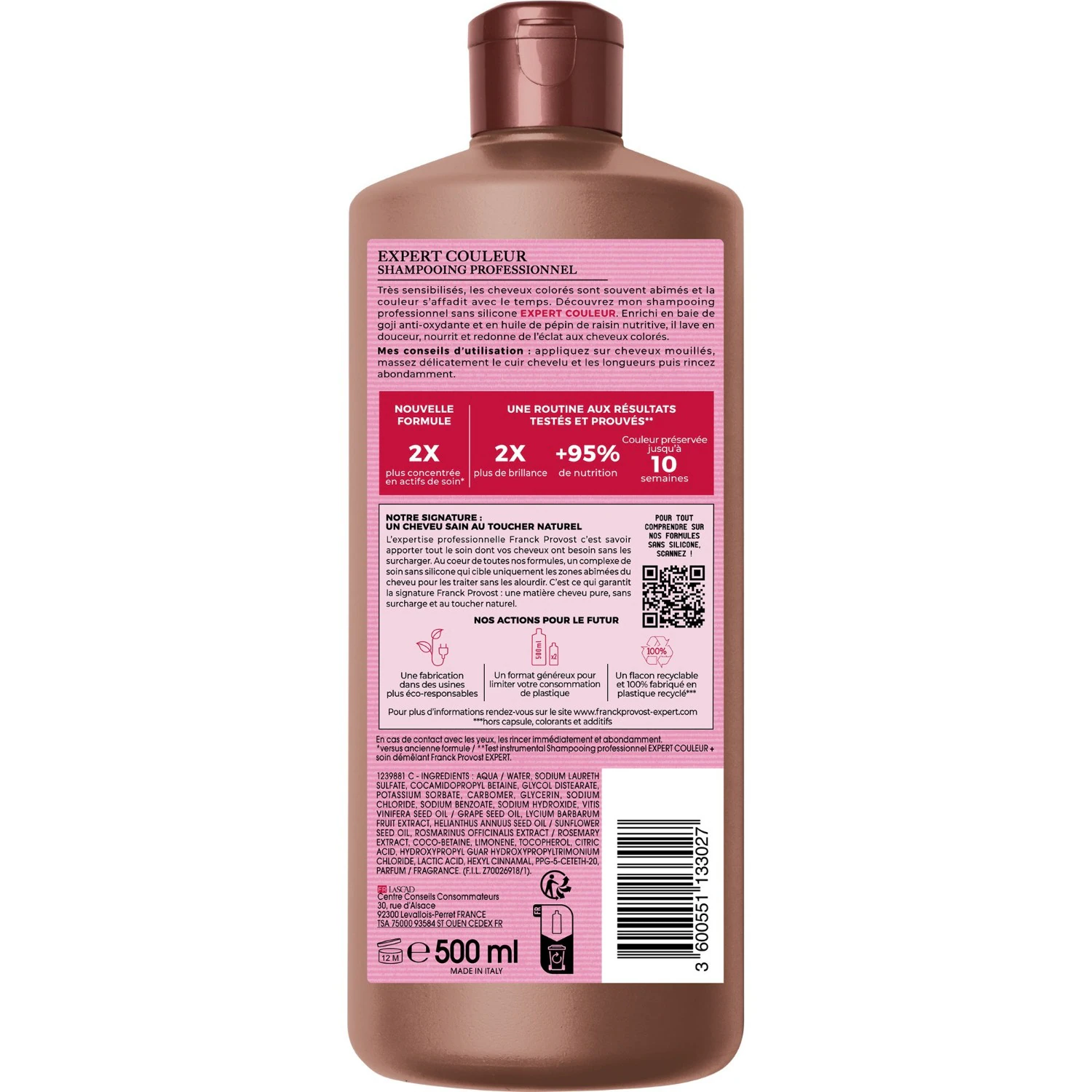Franck Provost Shampooing Professionnel Couleur