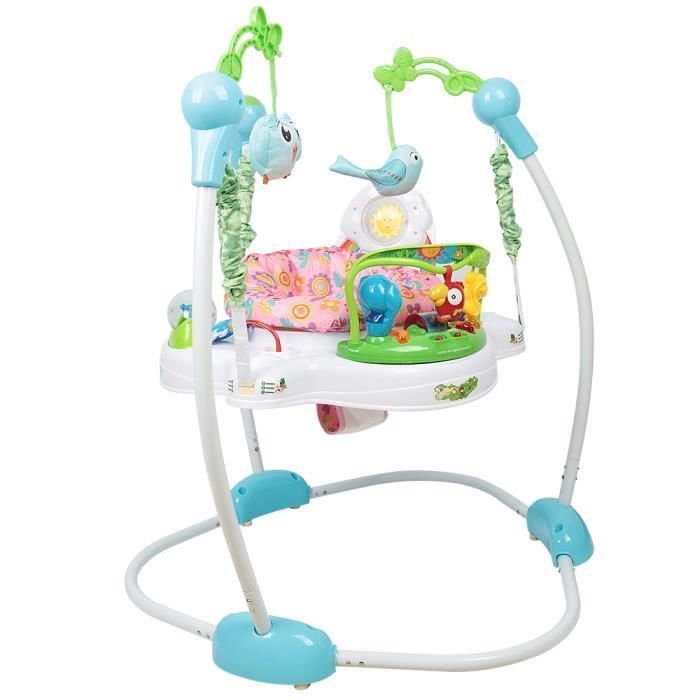 HUOLE. Jungle Sons Lumières - Siège rotatif à 360° - Tient Debout - Développe la motricité de Bébé - YOUPALA - TROTTEUR