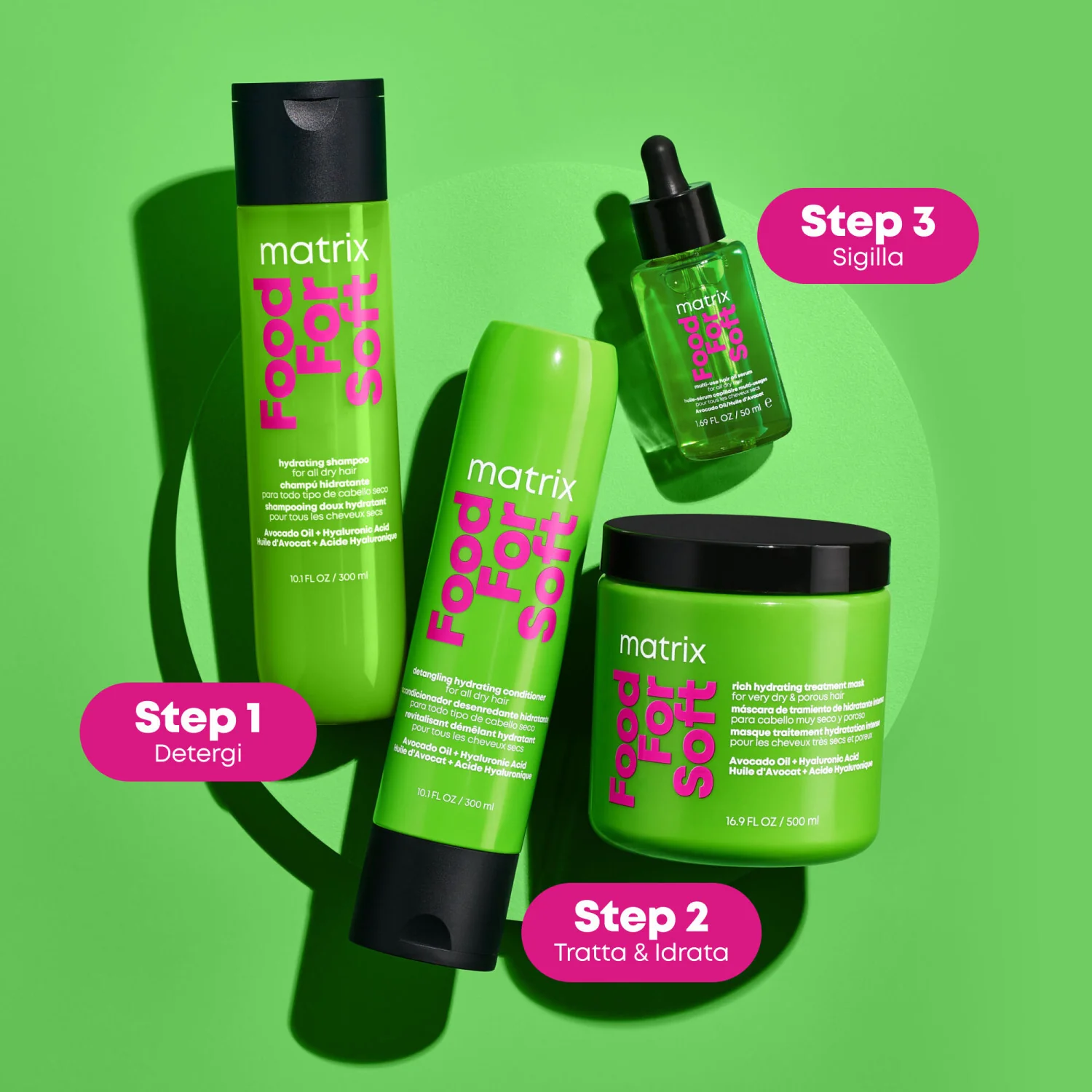 Food For Soft Cofanetto Natale Food For Soft - Cofanetti per Capelli, Shampoo Nutriente