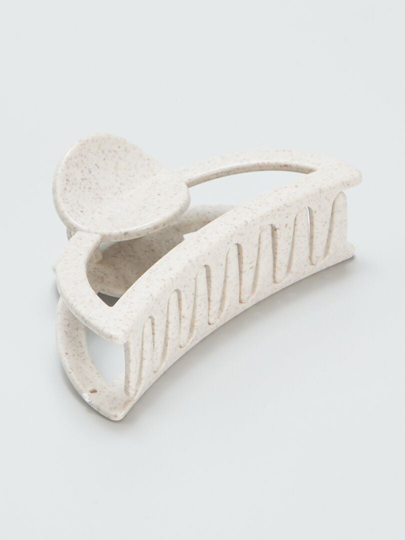 Ronde haarclip - BEIGE