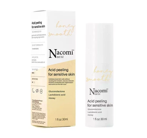 Nacomi Next Level Honey Smooth peeling kwasowy do cery wrażliwej 30 ml