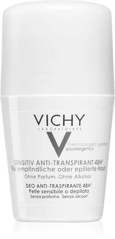 Vichy Deodorant 48 uur roll-on deodorant voor de gevoelige en geïrriteerde huid