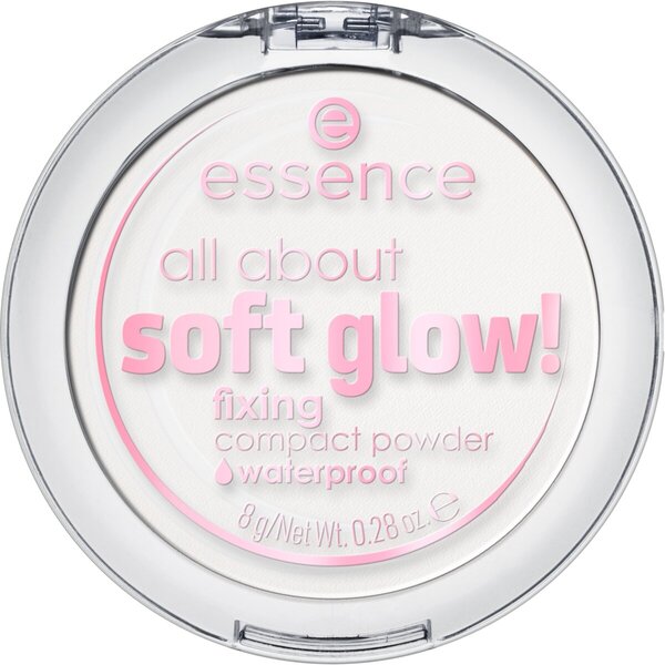Pudră compactă fixatoare rezistentă la apă Essence All About Soft Glow<br>8g
