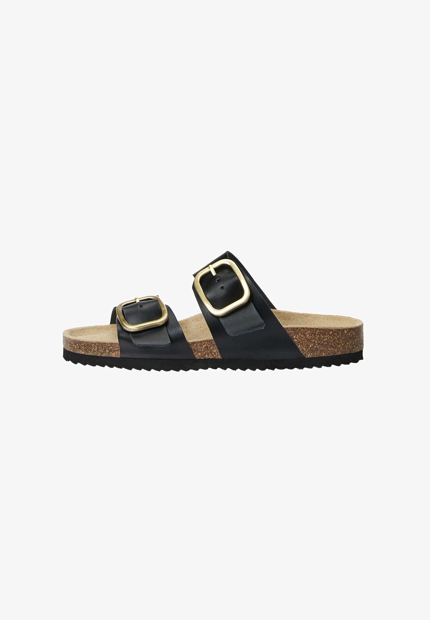 OYSHO BUCKLE - Muiltjes - zwart