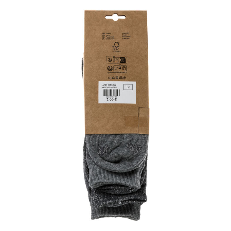 Chaussettes et collants Femme Gris