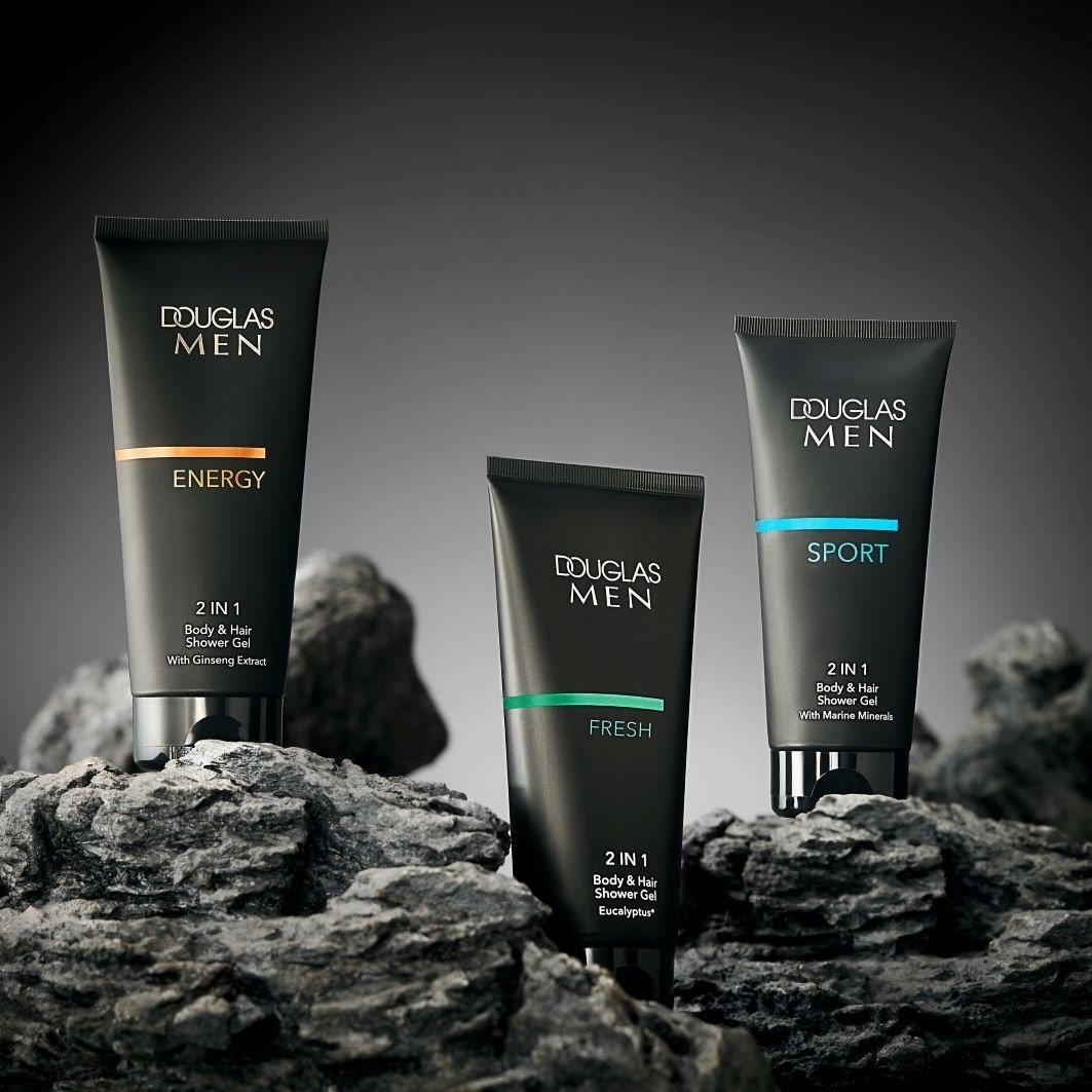 Douglas Collection Gel za prhanje Men Fresh 2 v 1 gel za prhanje za telo in lase - 200 ml