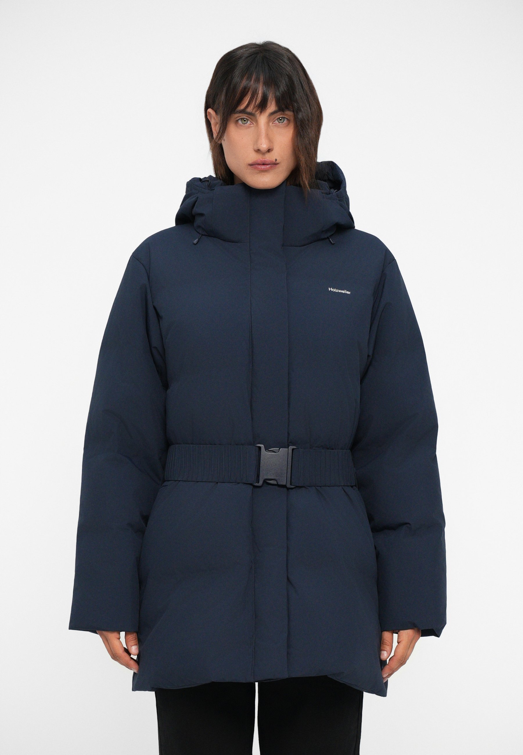 Holzweiler BESSEGGEN JACKET - Jaqueta de penas - azul marinho
