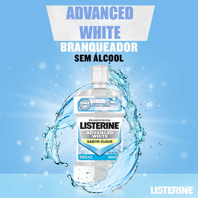 Listerine Advanced White Mint Fluoride ústní voda 1000 ml