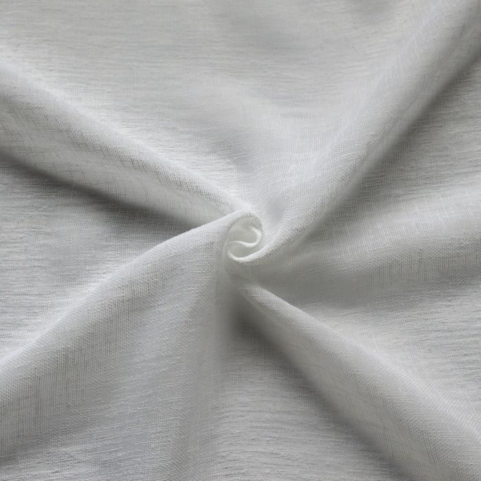 Transparant gordijn - Soepel vallend linneneffect, wit, 290x240 cm