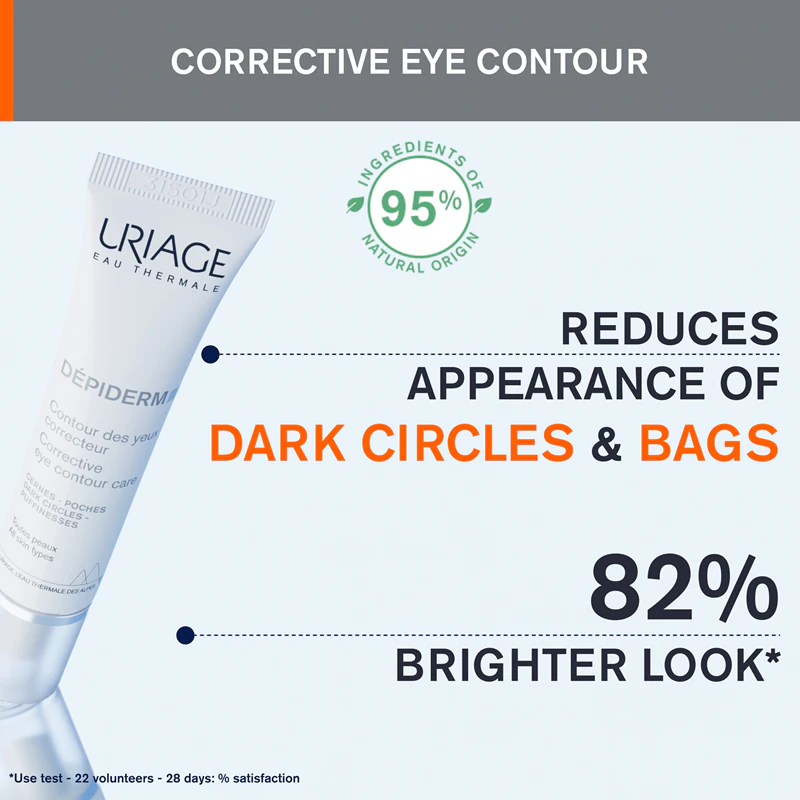 Uriage Dépiderm Corrective Eye Contour Care: corrigerende oogcontourverzorging voor de huid rond de ogen.