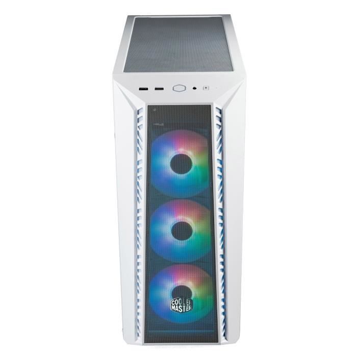 Boîtier PC - COOLER MASTER - MB520-WGNN-S00 - MASTER - BOX 520 Mesh White ARGB