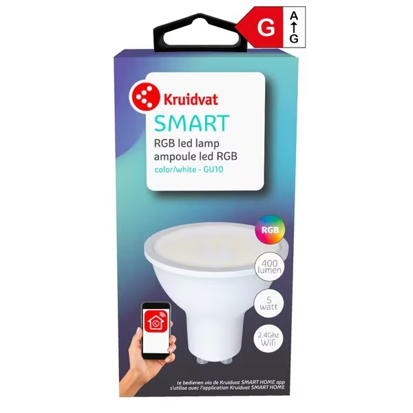 Kruidvat Smart GU10 400LM RGB LED лампа