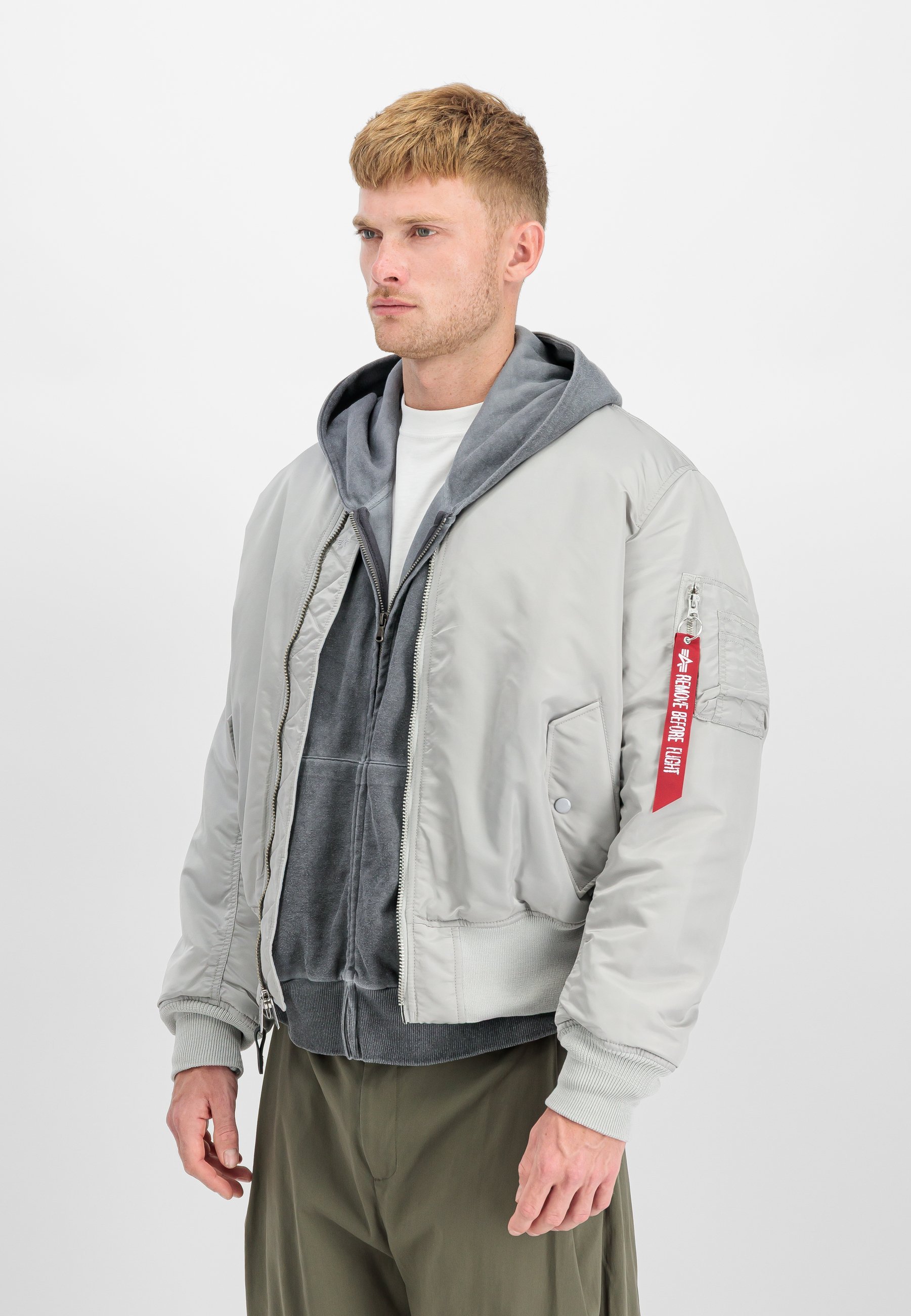 Alpha Industries HERITAGE - Bomberjack - pastelgrijs