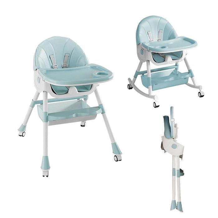 MIPAN.Seggiolone per bambini - Pieghevole - Regolabile - Reclinabile - 64x70x87cm - Seggiolone convertibile per bambini - Seggiolone ergonomico per bambini - Blu