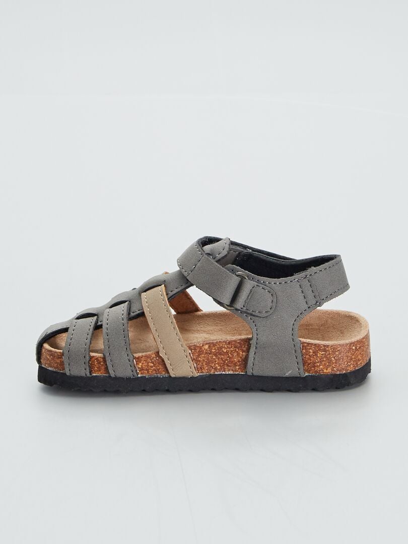 Gesloten sandalen - GRIJS