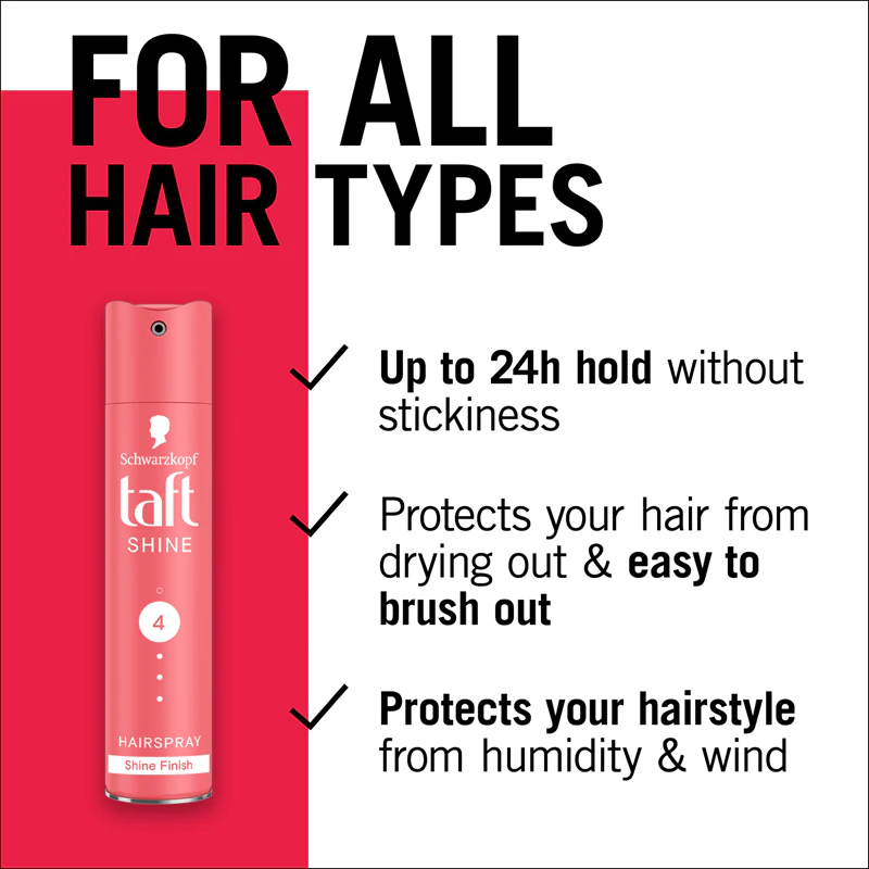 Spray de cabelo Schwarzkopf Taft Shine Strong Hold