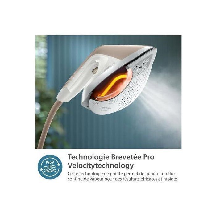 Plancha de vapor - PHILIPS - AIS6010/10 - Solución de planchado todo en uno Serie 1000 - Vapor continuo de 45 g/min - 6 bares - Beige