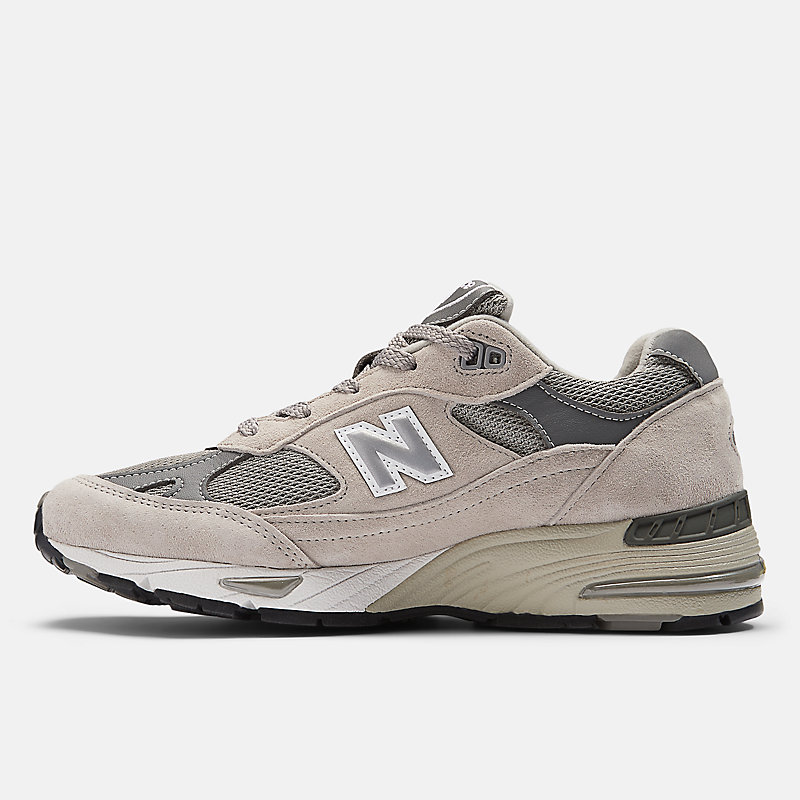 Damesschoenen MADE in UK 991v1 – Grijs met wit en zilver