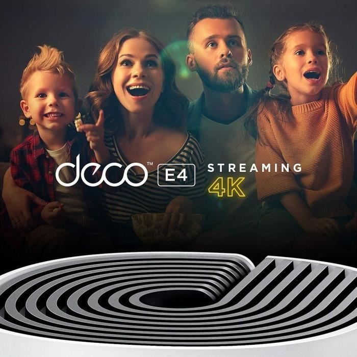 TP-Link Deco WiFi Mesh pour toute la maison, Couverture WiFi 250 , Compatible avec toutes les Box Internet, Deco E4(3-pack)