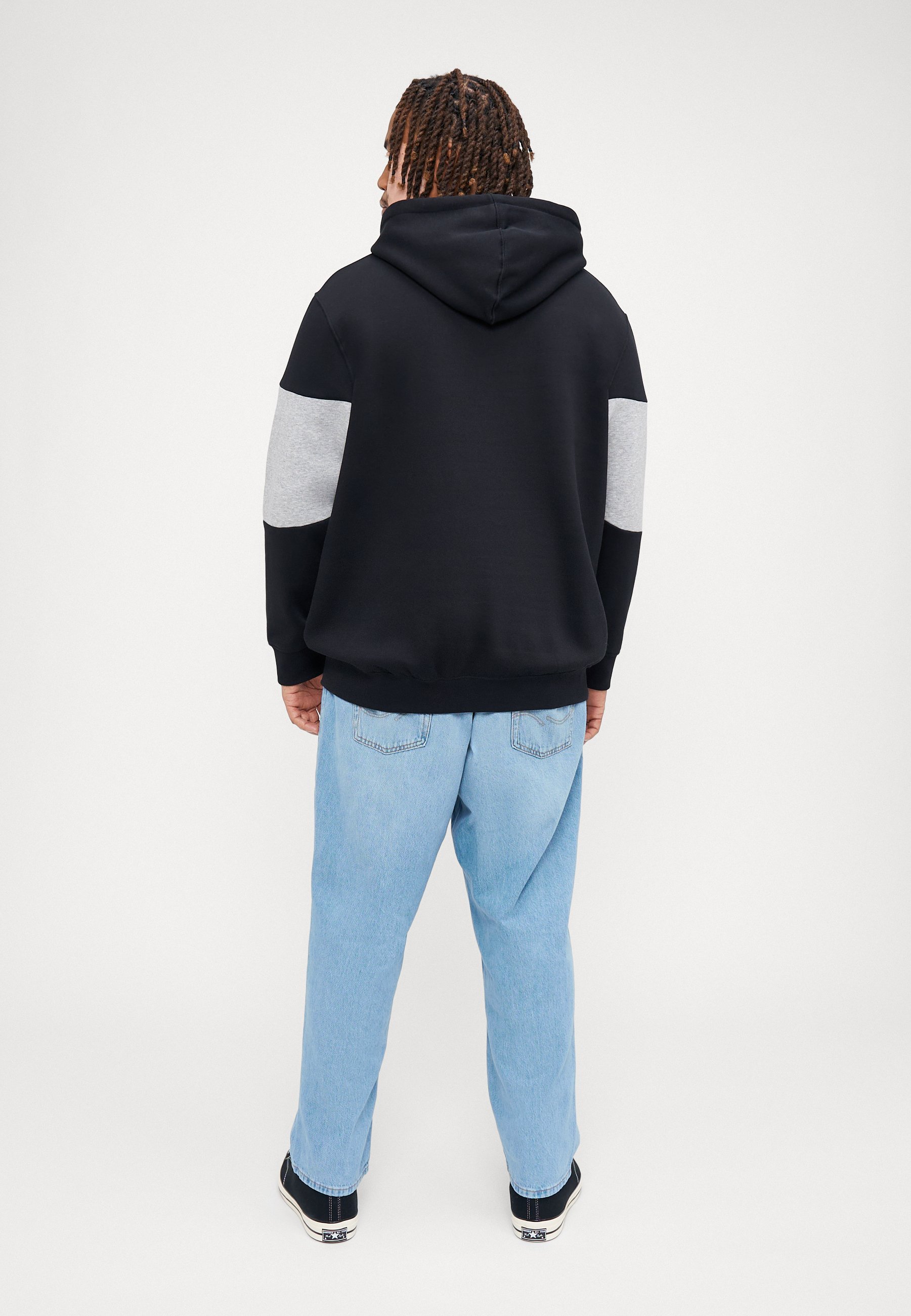 Jack & Jones JJELEGACY BLOCKING HOOD - Hoodie - zwart