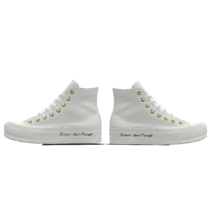 Custom Chuck Taylor All Star Lift Platform Premium Wedding By You