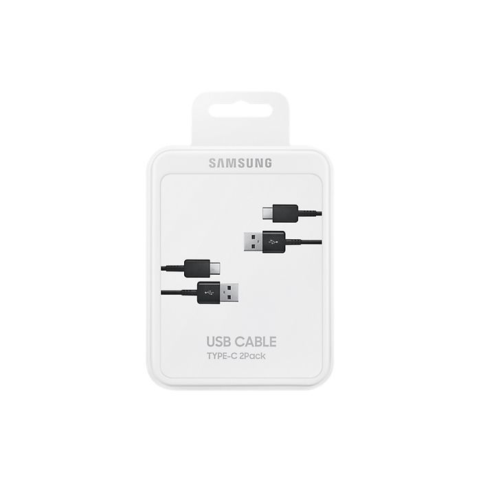 Câble USB - SAMSUNG - Pack de 2 - USB A/USB C - 1,5m - Noir
