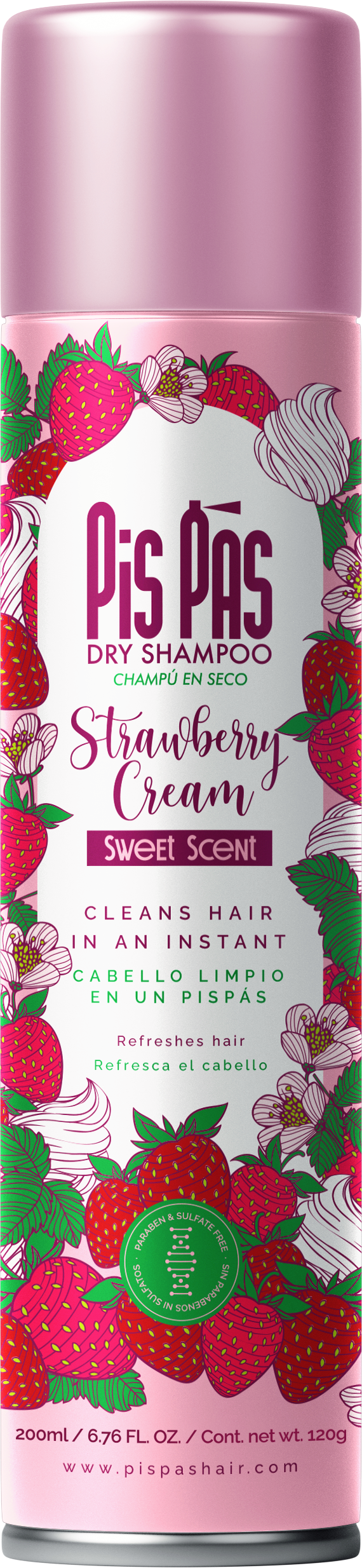 Suchý šampón s jahodovým krémom Suché šampóny