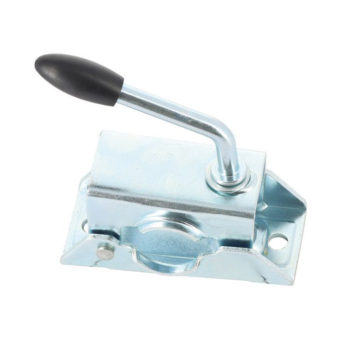 Rueda de apoyo - Tubo de acero de 35 mm - Llanta metálica - Soporte de montaje de acero de 35 mm de diámetro - Compatible con todo tipo de remolques