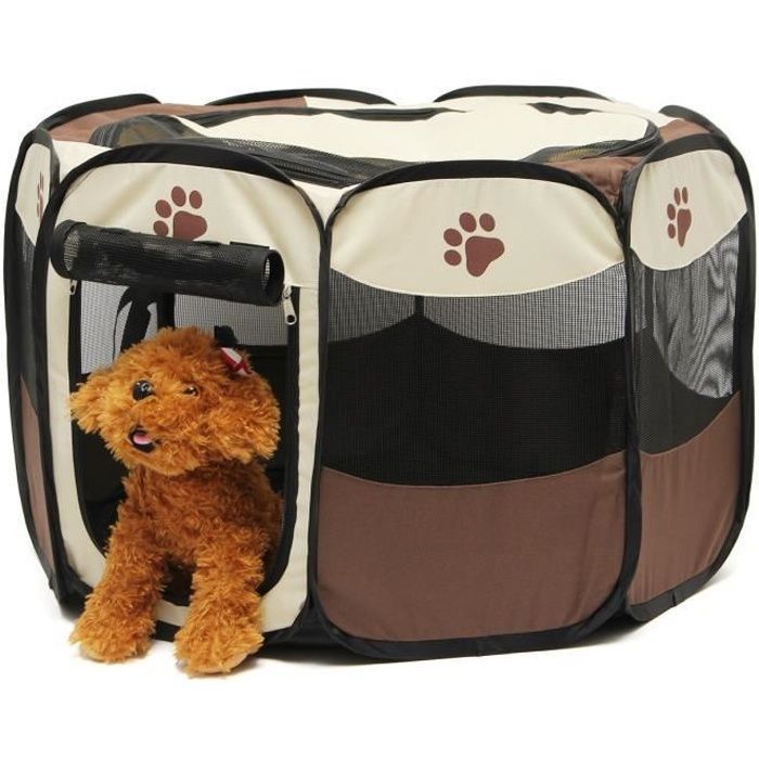 Valla para perros - TEMPSA - Octogonal - Plegable - Para interiores - Resistente al agua