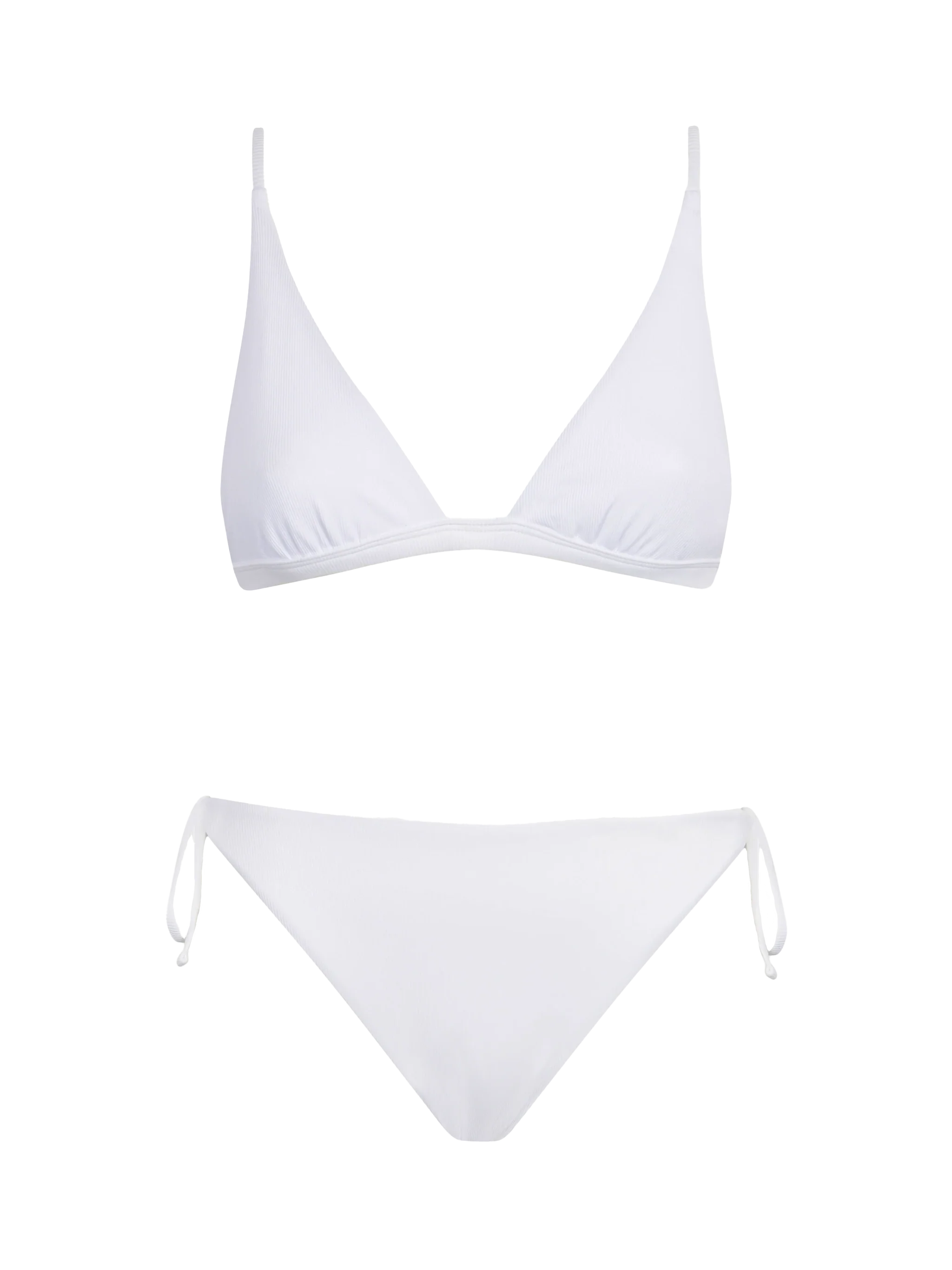 Bikini da donna a triangolo bianco