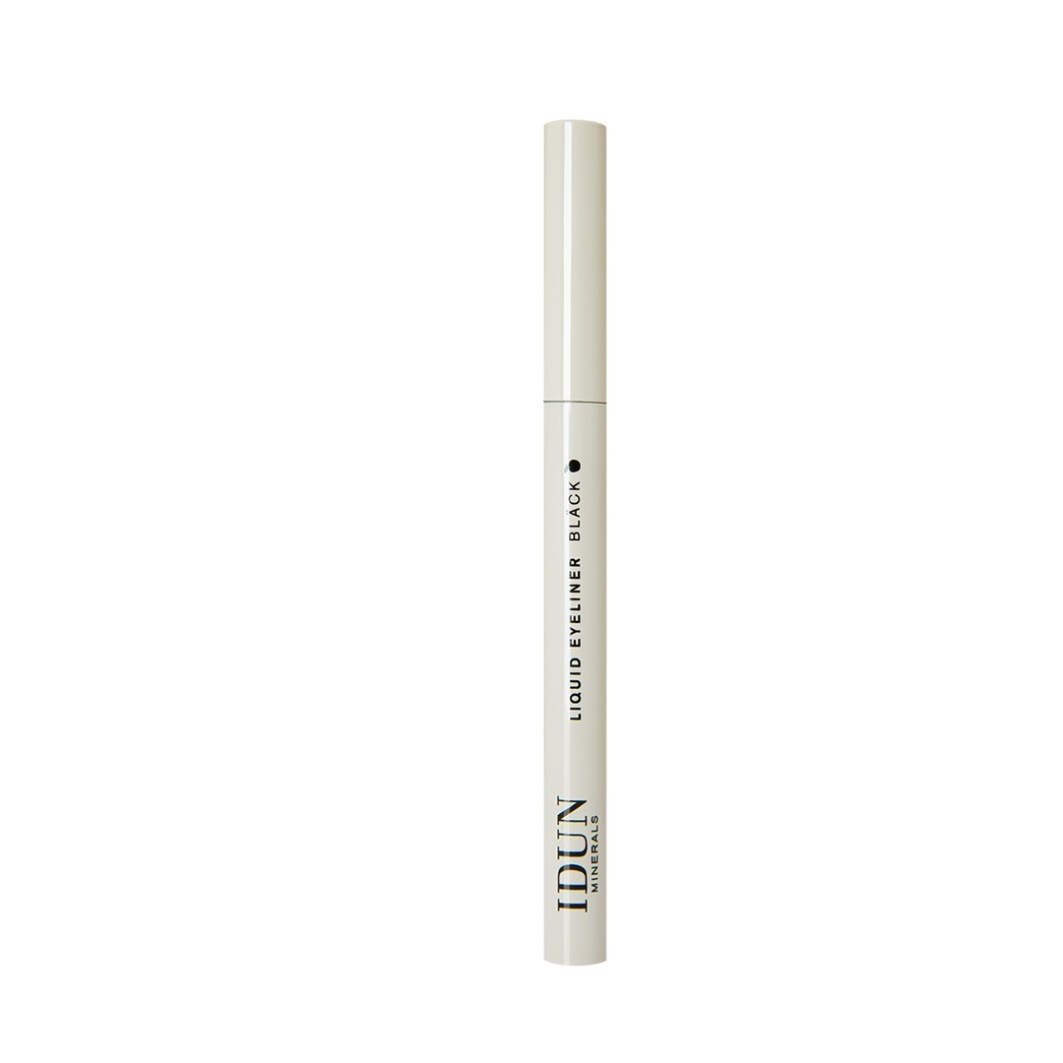 Tekoče črtalo za oči IDUN Minerals v črni barvi - 0,6 ml