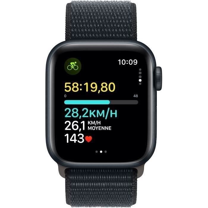 Apple Watch SE GPS - 40 mm - Caja de aluminio Midnight Sport Loop (2023) - Reacondicionado - Buen estado