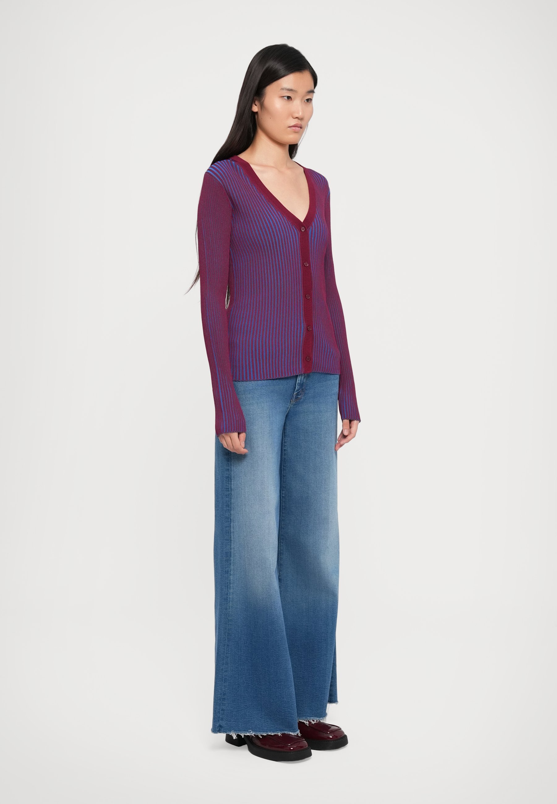 STAUD SWEATER - Kardigan - blue/lila