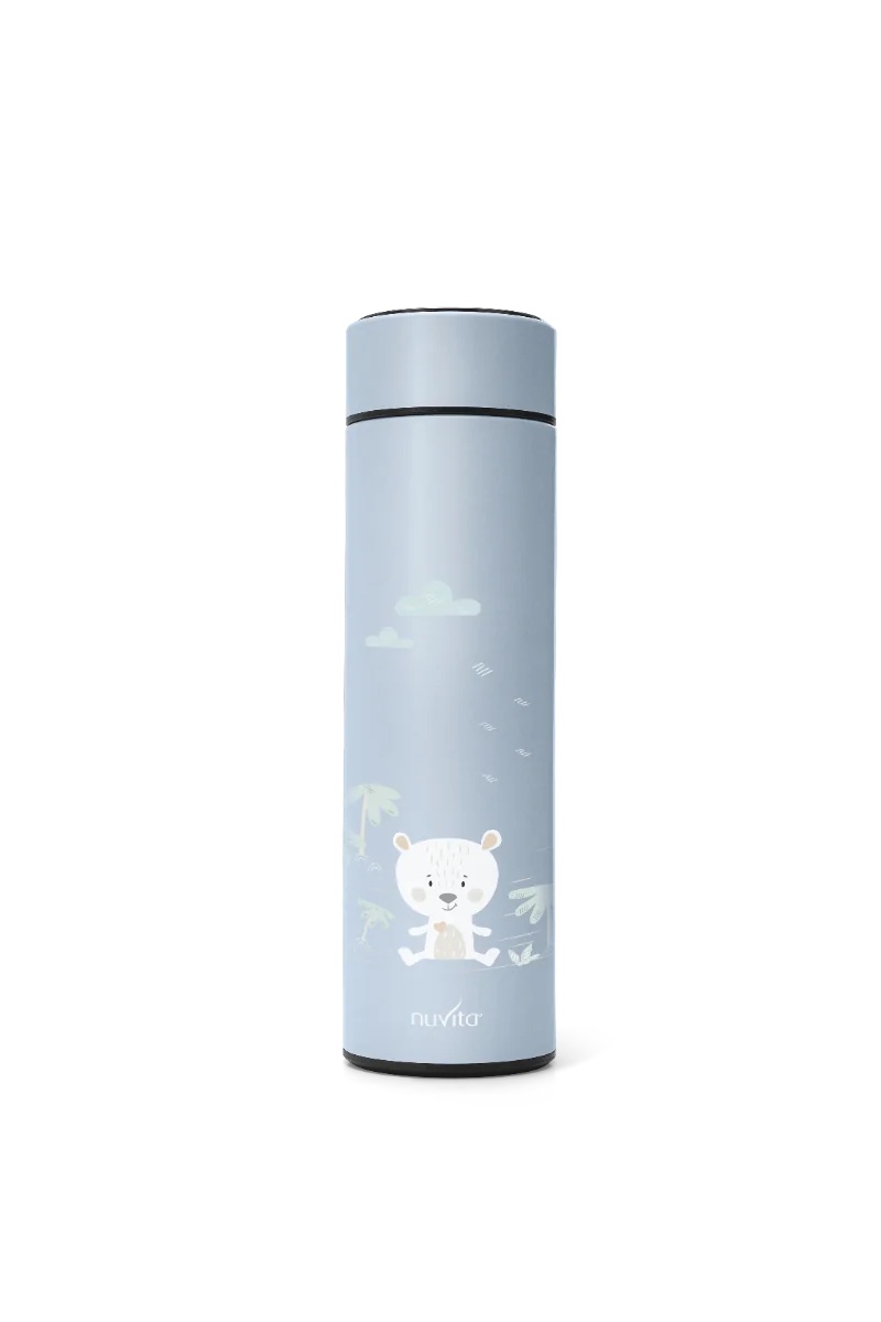 Bouteille d'eau NUVITA Nuvita 500 ml bleue avec thermomètre LED