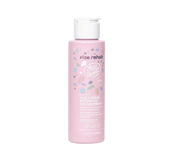 Hairboom Rice Rehab odżywczy olej z otrąb ryżowych do olejowania włosów 100 ml